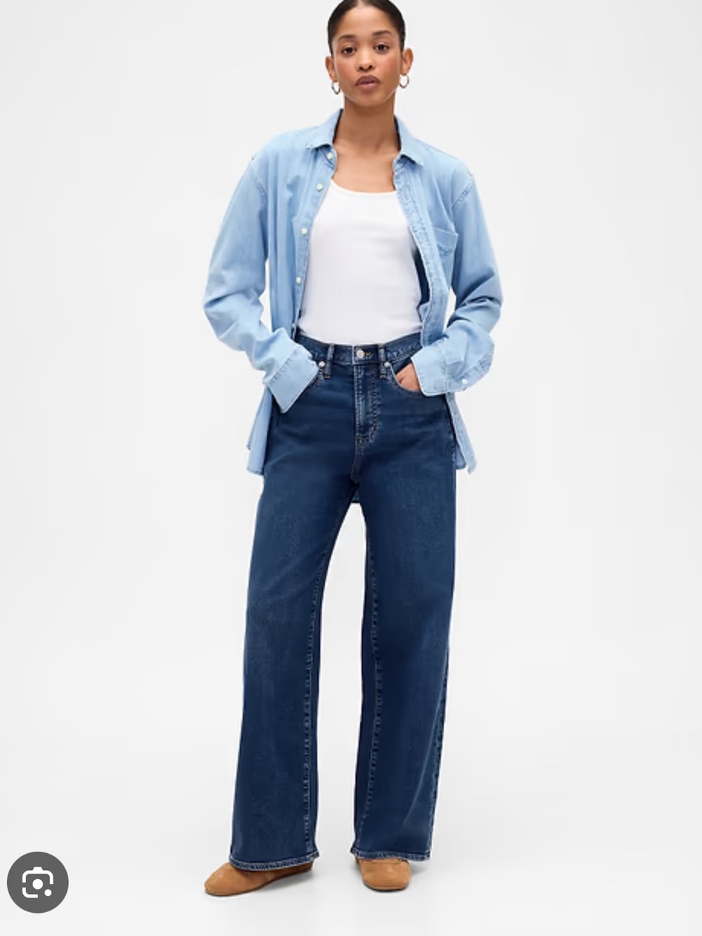 GAP High-Rise sweatpant Jeans in Dark Blue